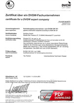 DVGW Zertifikat
